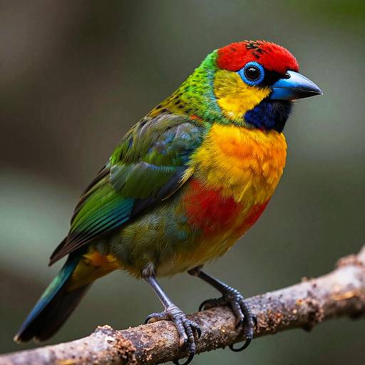 Vivid Tropical Bird Close-Up