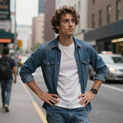 Confident Men in Urban Streetwear