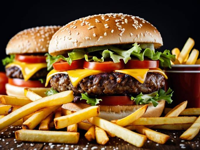 Delicious Fast Food Wallpaper Close-Up