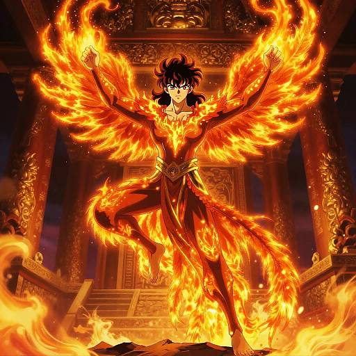 Mystical Phoenix Summoner in Fiery Anime