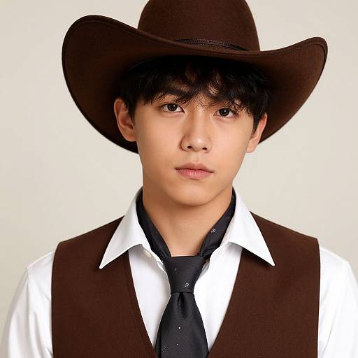 Realistic Western Cowboy Portrait