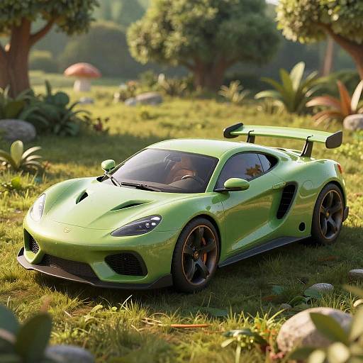 Hybrid AI Car Concept Artwork