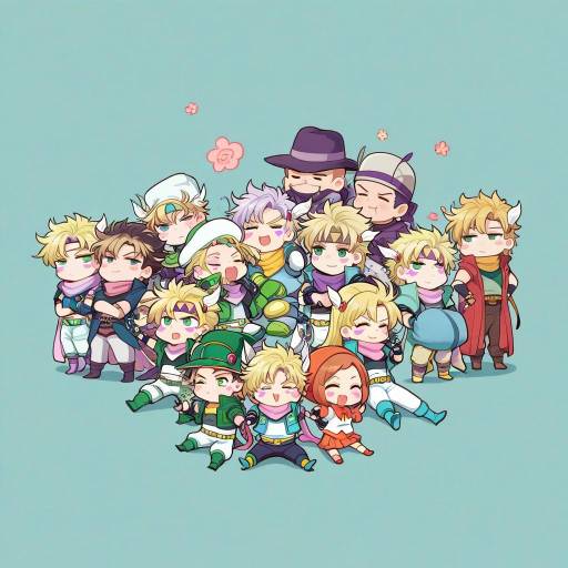 Chibi Anime Characters Group
