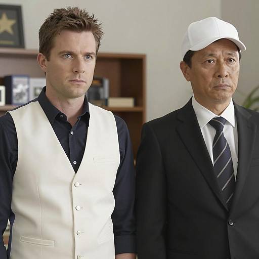 Two Men in Distinct Styles and Expressions