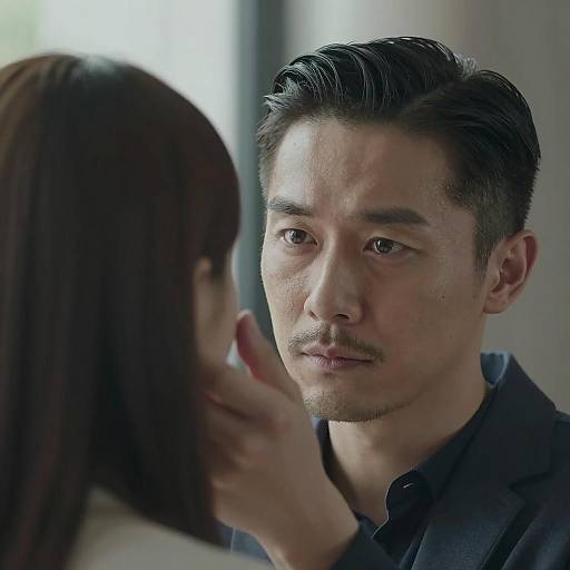 Intimate Moment Between Man and Woman