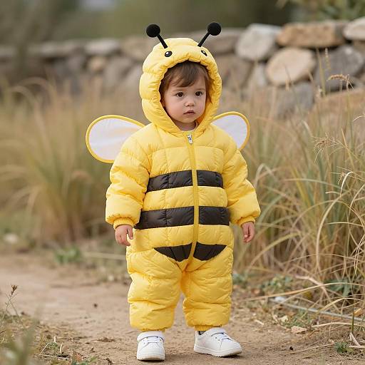 Adorable Toddler in Bee Costume
