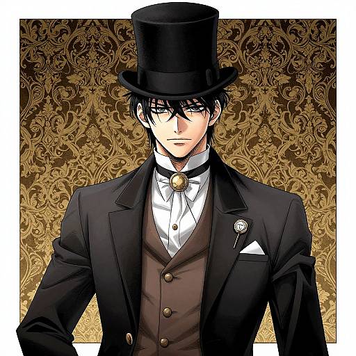 Aristocratic Manga Gentleman with Tuberculosis