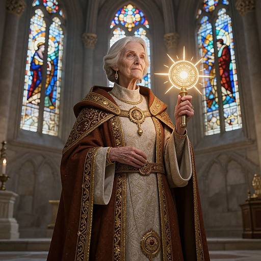 Elderly Cleric in Grand Temple