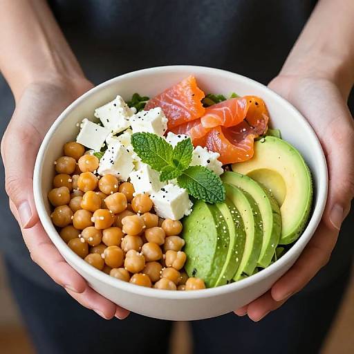 Vibrant Power Bowl with Fresh Ingredients