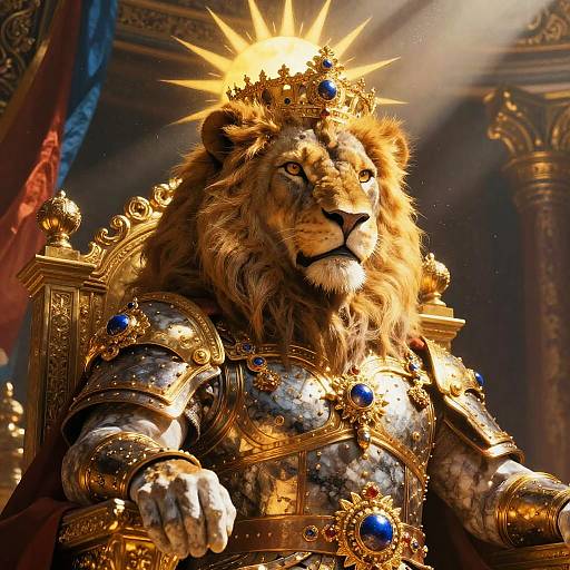 Neo-Classical Lion-Headed Emperor