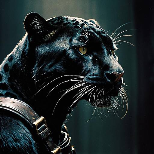 Ultra-Realistic Panther Assassin Portrait