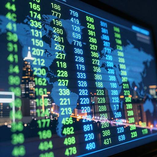 Futuristic Neon Stock Market Dashboard