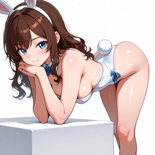 Playful Playboy Bunny in Cowboy Shot Playful Playboy Bunny in Cowboy Shot