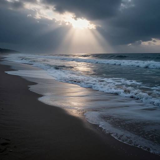 Ethereal Waves on Moody Beach