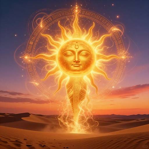 Radiant Ancient Sun Deity Rah