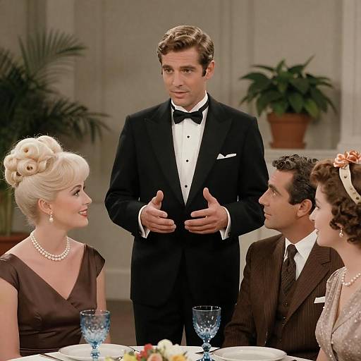 Vintage 1960s Movie Poster Scene