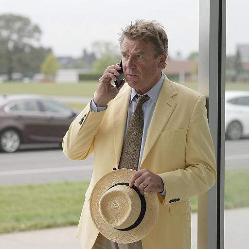 Middle-Aged Man in Yellow Suit