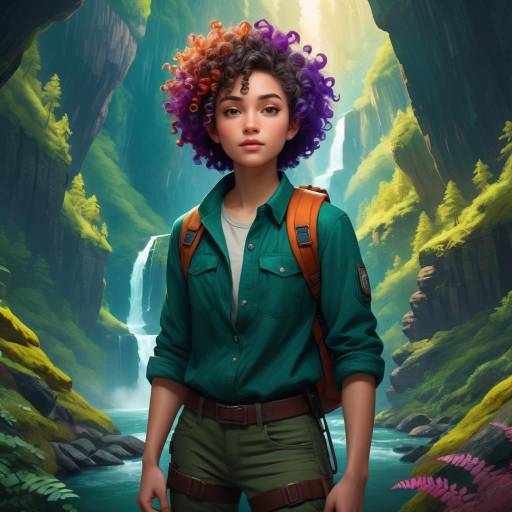 Adventurous Non-Binary Explorer in Nature