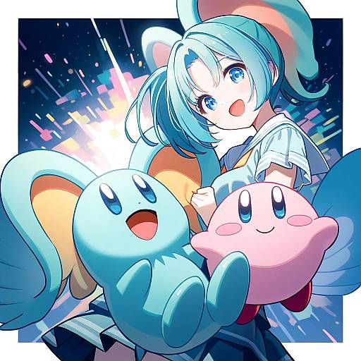 Illustration of Elfilin, kirby (series) in the style of Hyuuga azuri