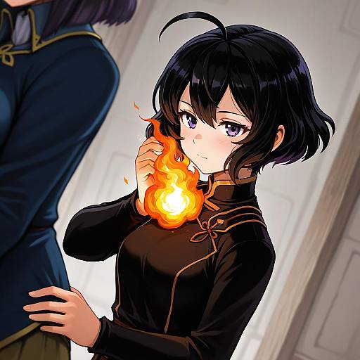 Illustration of Morgan (fire emblem), fire emblem in the style of Silverxp