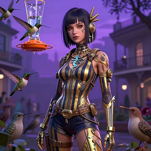 Abstract Deathpunk Fashion in Twilight