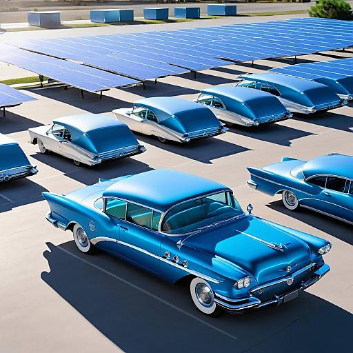 Minimalist Solar-Powered 1956 Buick Scene