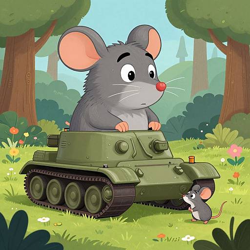Giant Cartoon Tank Mouse Comparison