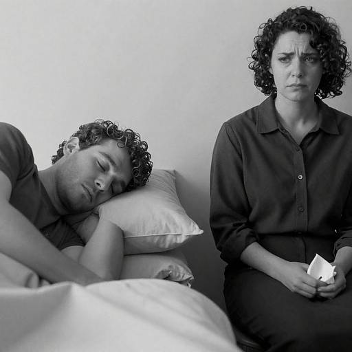 Emotive Black-and-White Duo in Rest