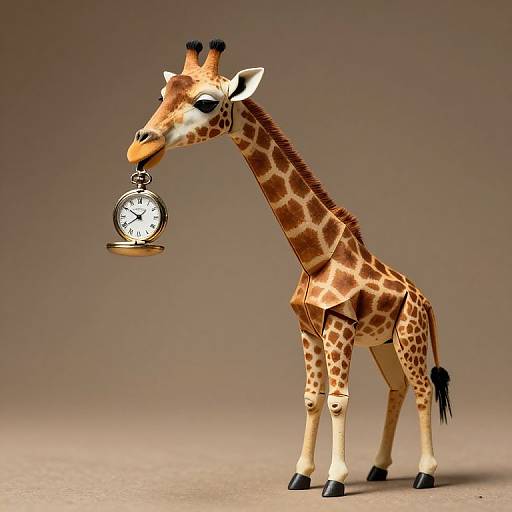 Time-Traveling Origami Giraffe