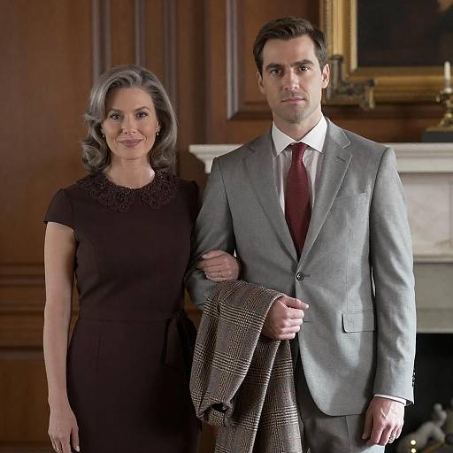 Elegant Indoor Portrait of a Couple