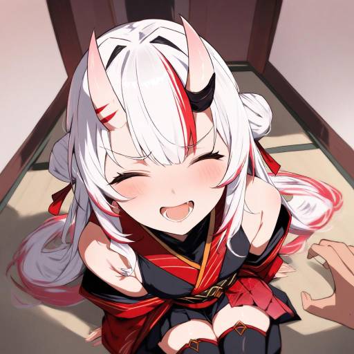 Colorful Oni Virtual YouTuber Art