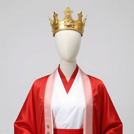 Mannequin in Royal Red Robe