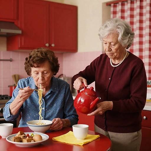 Charming Snapshot of Retro Kitchen Companions
