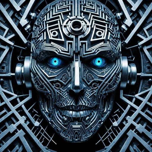 Synthetic Mechanic Face in Chaotic Design