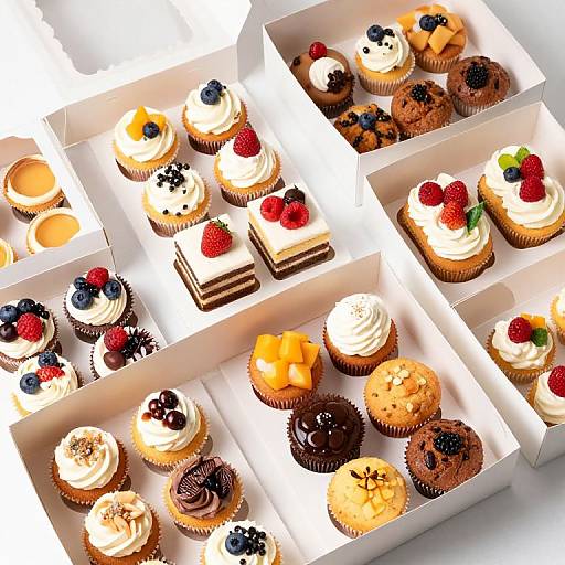 Delicious Sweet Bakery Dessert Boxes