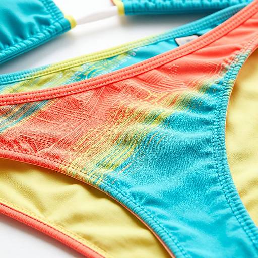 Vibrant Bikini Fabric Textures