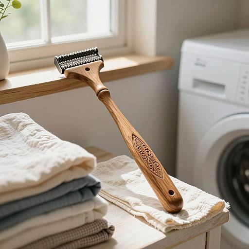 Rustic Cloth Remover in Cozy Laundry