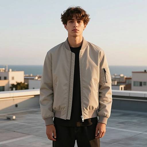 Trendy Bomber Jackets in Coastal City