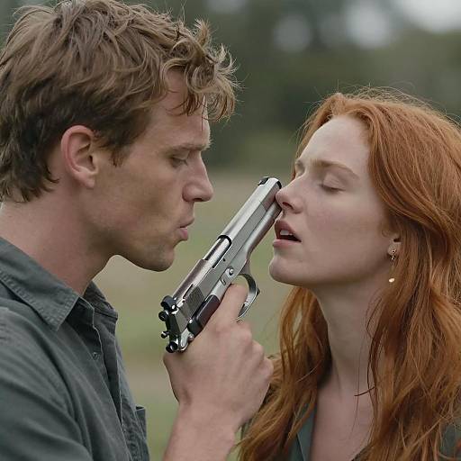 Intense Standoff Between Two Figures