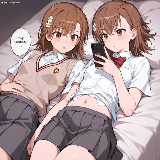 Misaka Mikoto and Friends in School Uniform
