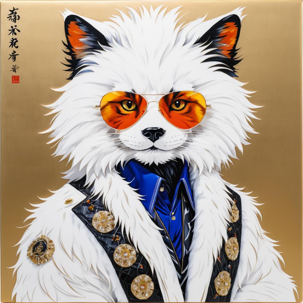 Furry Self-Portrait in Amano Style