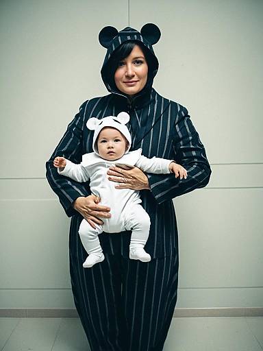 Man as Baby with Mother Cosplay