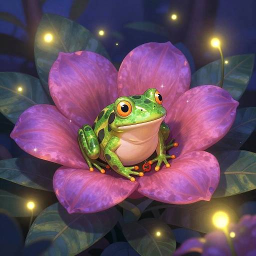 Whimsical Princess and Frog Garden