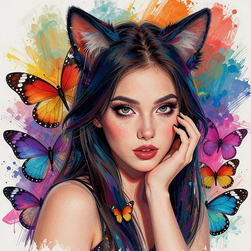 Cinematic Colorful Feminine Portrait