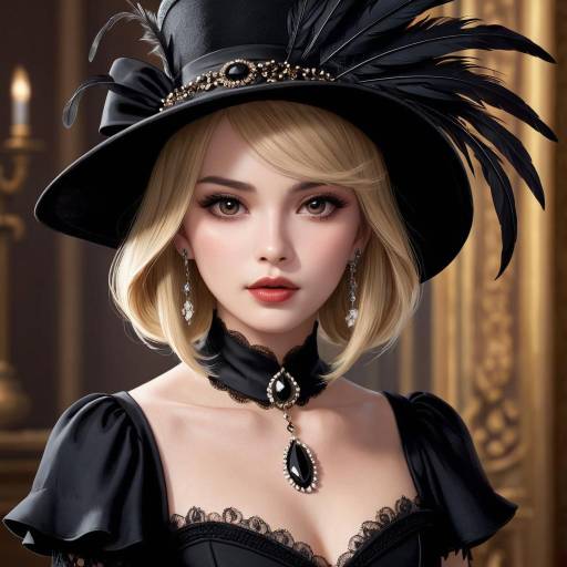 Gothic Style Portrait of a Woman