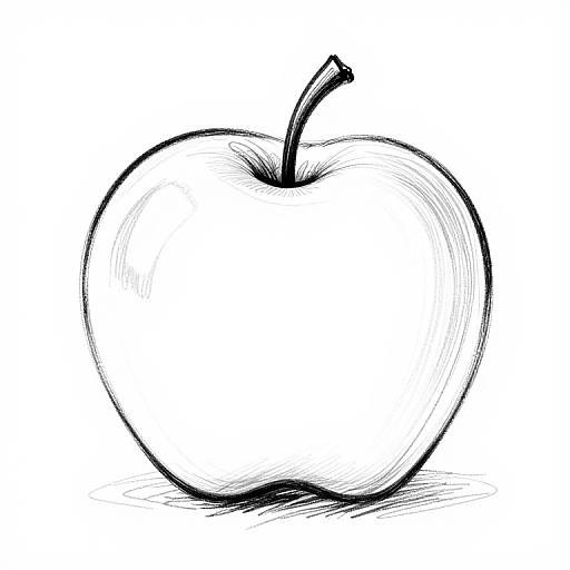 Vector Sketch of Apples