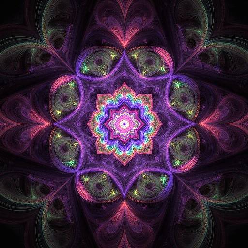 Creating Vibrant Neon Fractal Art