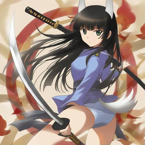 Illustration of Anabuki tomoko, world witches series in the style of Jokanhiyou