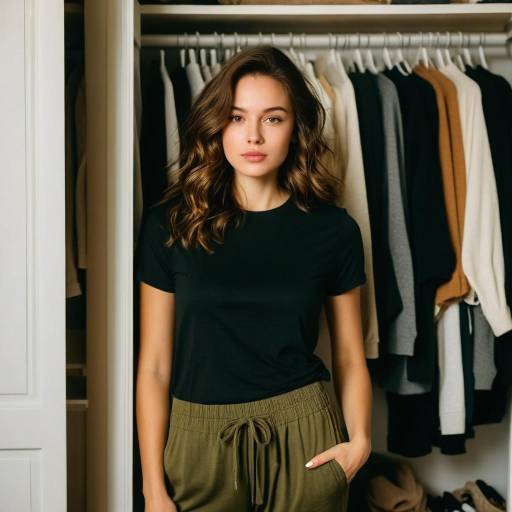 Warm Indoor Portrait of Young Woman