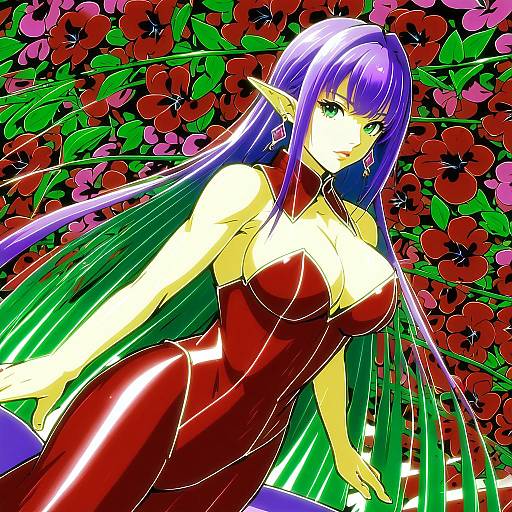 Illustration of Angela (seiken densetsu 3), seiken densetsu in the style of 40hara